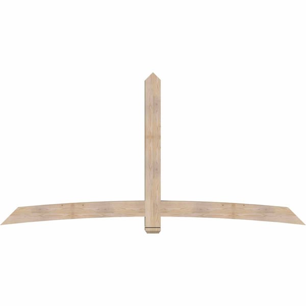 Ekena Millwork Bellingham Smooth Timber Gable Bracket, Douglas Fir, 108"W x 54"H x 5 1/2"D x 5 1/2"F, 12/12 Pitch GBW108X54X0606BEL00SDF - main